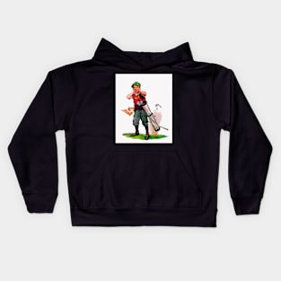 1925 Golf Watercolour Kids Hoodie